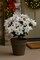 18" White Poinsettia Bush, Waterproof Artificial Flowers, 14 Bloom Stems for Home Decor, Holiday Arrangements – 4 Pieces